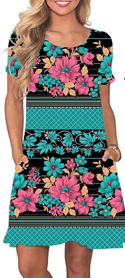 A Line Pocket Dresses SUPER SOFT Brushed Legging Fabric Size Up 1 Plus rts