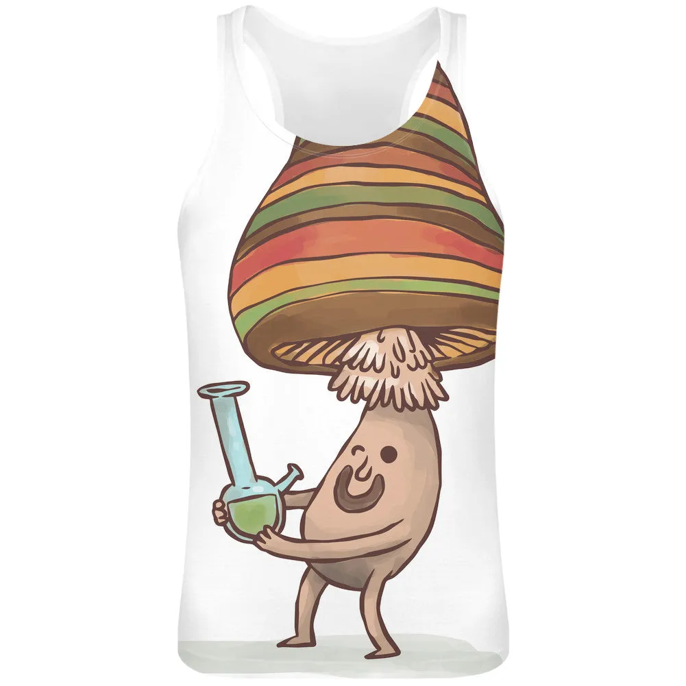 High mushroom Sublimation Tank Top T-Shirt For Men - 100% Soft Polyester - All-Over Printing - Custom Printed Mens Clothing