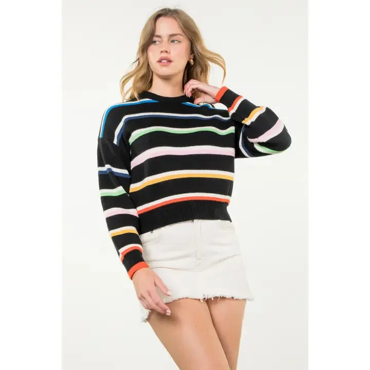 Midnight Rainbow Sweater
