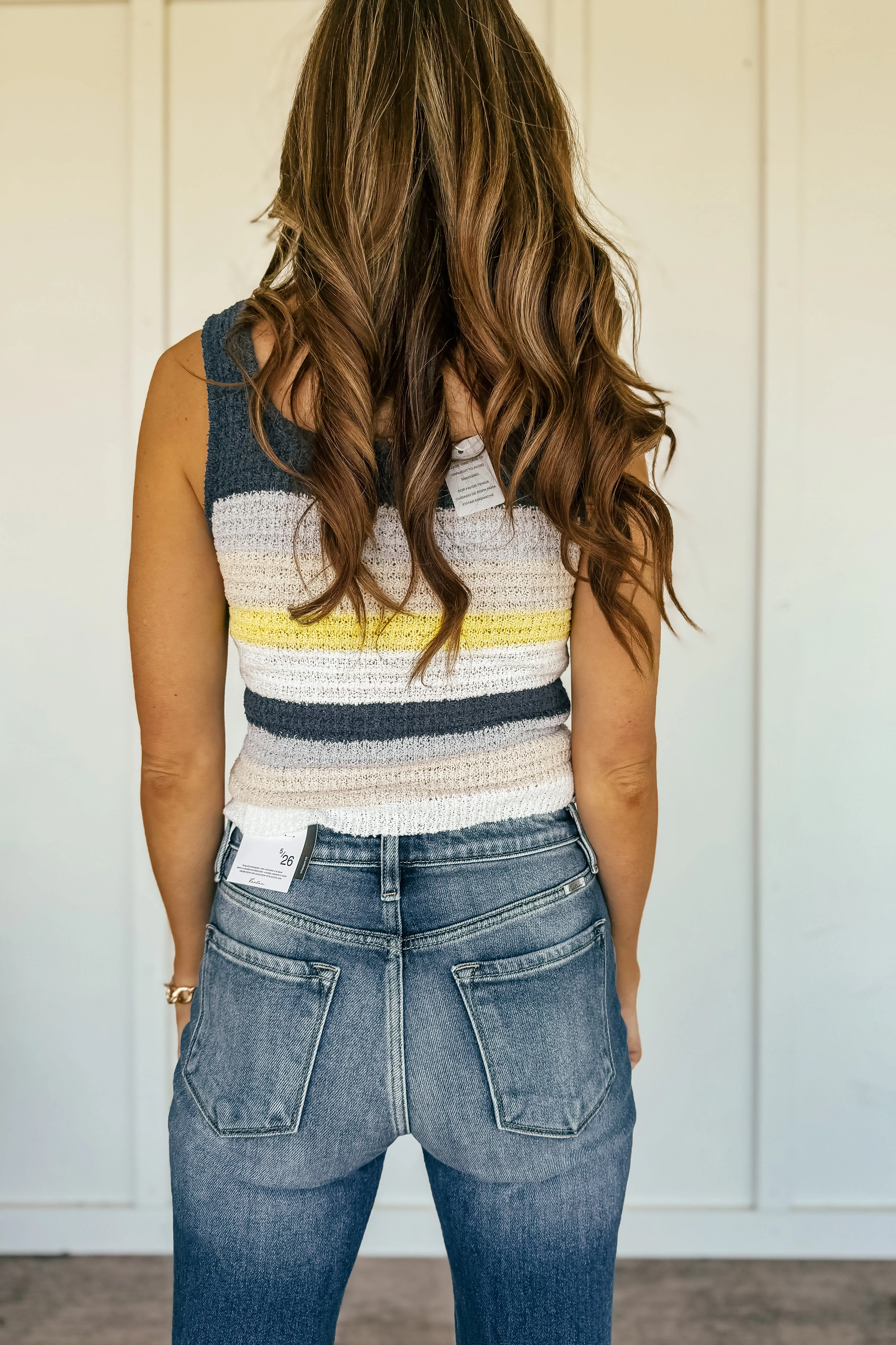 Villa Dreams Knit Striped Tank